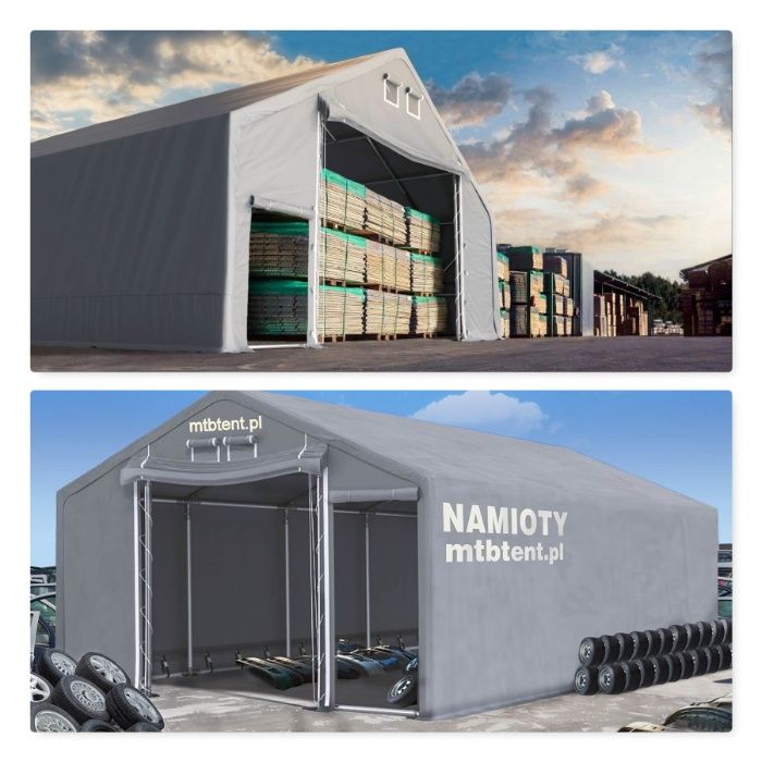 HIT -36% NAMIOT MAGAZYNOWY 6x8 m garażowy handlowy hala namiotowa MTB