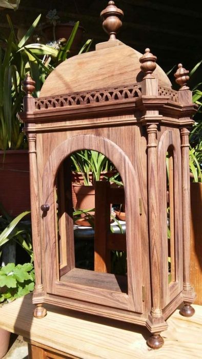Antiguidade horatorio em madeira