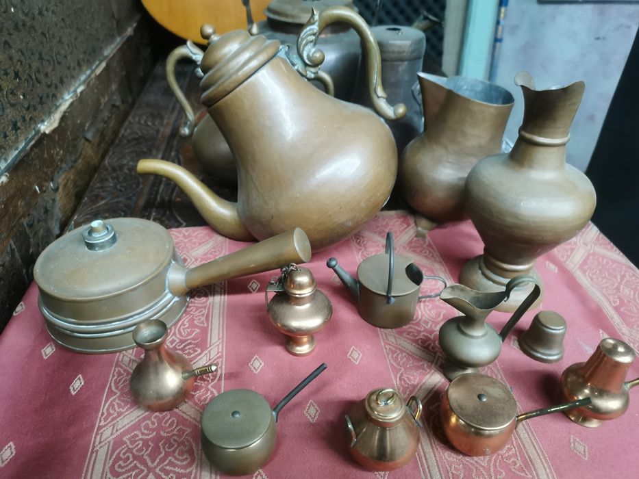 Várias Peças antigas, em cobre e latão