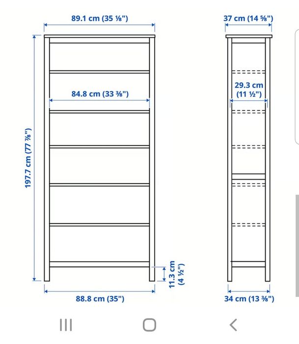 Regał Hemnes Ikea drewniany