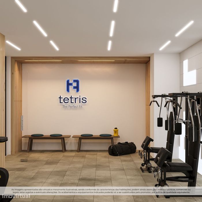 T0 novo com gym e garagem em Vila Nova de Gaia