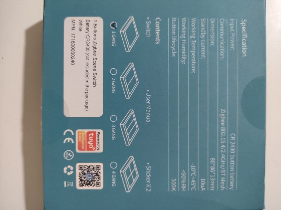 Smart Scene Tuya zigbee