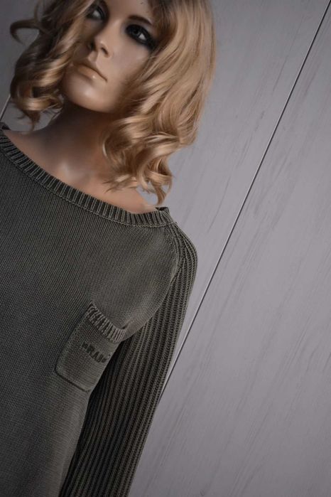 Sweter S 36 bawełniany prążkowany wygodny Rabalder sweterek bawełna bluzka