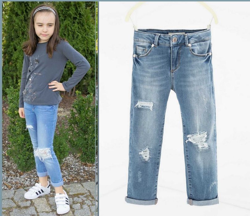 ZARA   spodnie jeansowe