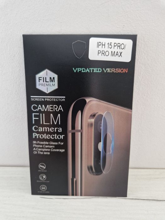 Hartowane szkło na aparat (LENS) do Iphone 15 Pro/15 Pro Max (wyspa)