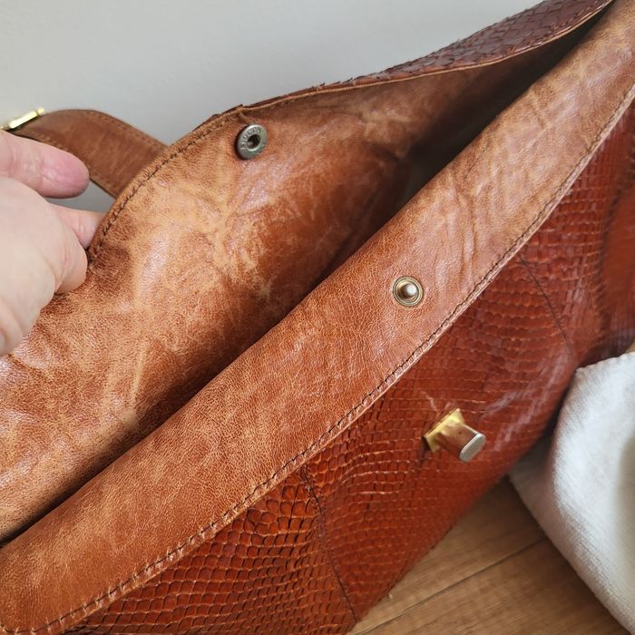 Torebka ze skóry lata 80te