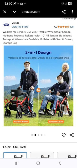 chodzik i wózek dla seniora Z55