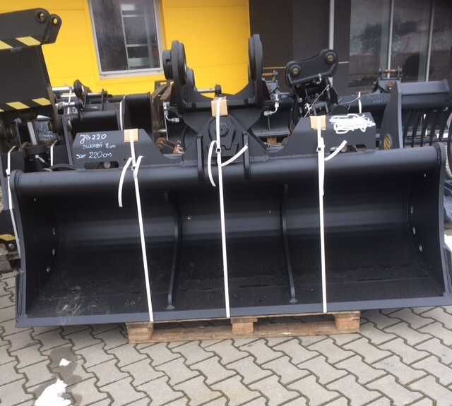 Łyżka skarpowa hydrauliczna  220 CM do maszyn  od 18  do 25 ton