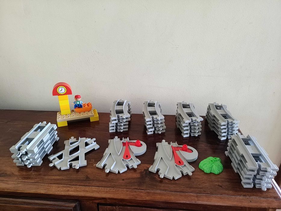 Tory do Kolejki LEGO Duplo pociąg ciuchcia parowóz Przejazdy kolejowe klocki