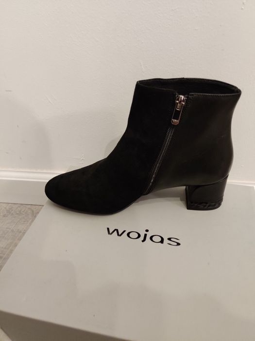 Czarne botki damskie Wojas roz. 40