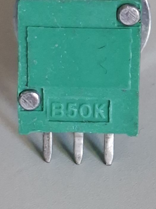 Potentiometer / potencjometr jednoobrotowy 50 KOhm charakterystyka: B