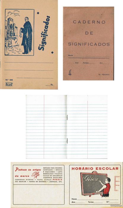 2 Cadernos de significados antigos dos anos 60