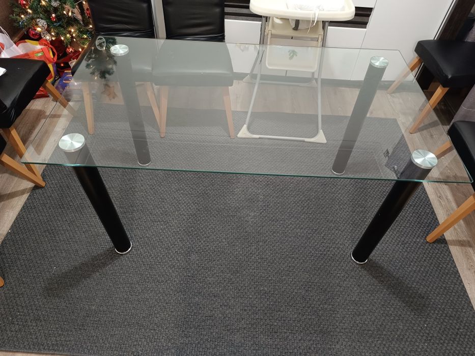 Mesa de vidro 140x80