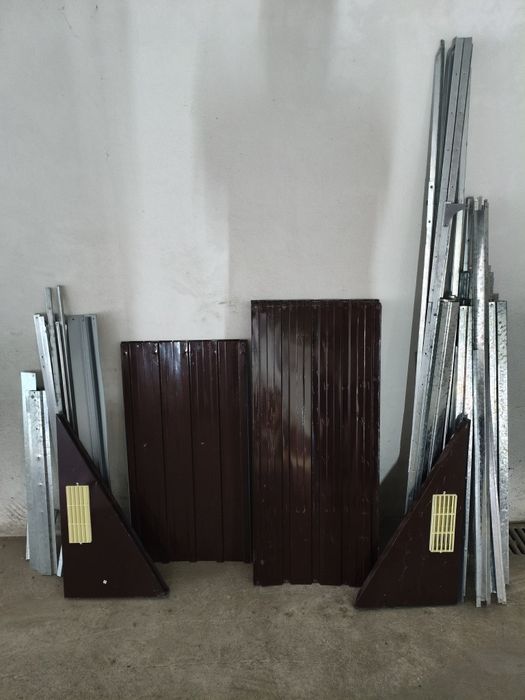 Abrigo de Jardim em Aço Galvanizado vidaXL 192x152x237 cm (Completo e Desmontado)