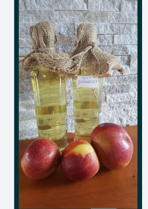 Ocet jabłkowy domowy niepasteryzowany 3 butelki