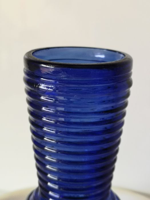 wazon kobaltowy Prądniczanka vintage