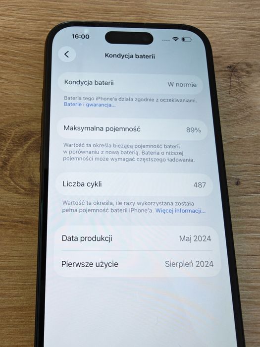 iPhone 15, 256GB, Black, stan idealny