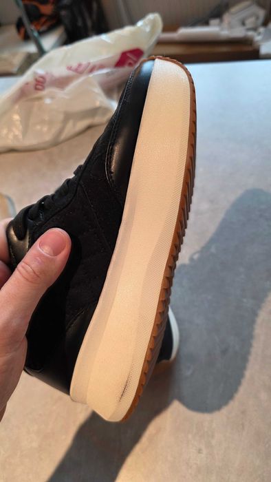 Czarne Sneakersy Platformy ZARA - rozmiar 37