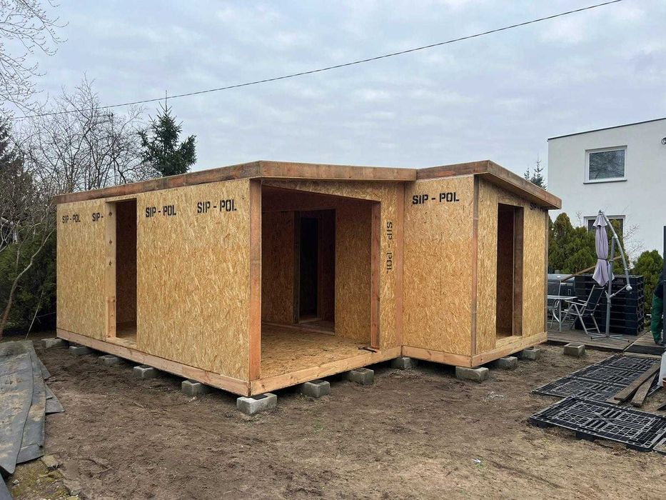 Kontener SIP POL modul mieszkalny biurowy domek z paneli SIP