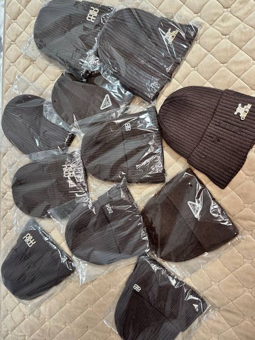 Шапки шіночі коричневі | ангори | фліс | бренд |