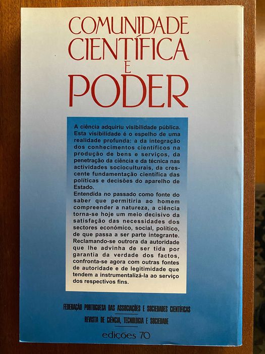 Comunidade Científica e Poder, de Maria Eduarda Gonçalves