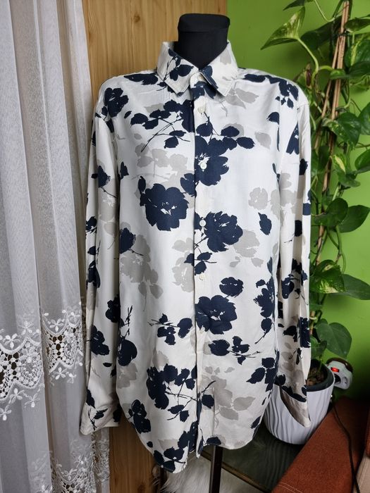 Koszula kwiaty floral Autograph Marks&Spencer wiskoza premium