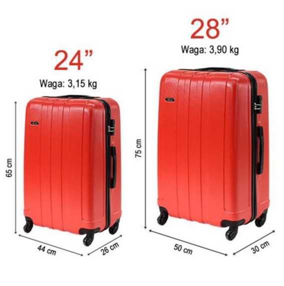 Walizka średnia podwójne kółka