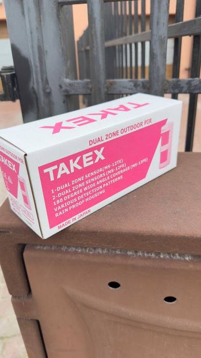 Czujnik Alarmowy Zewnętrzny Takex MS-12FE Made in Japan - Nowy FV 23%