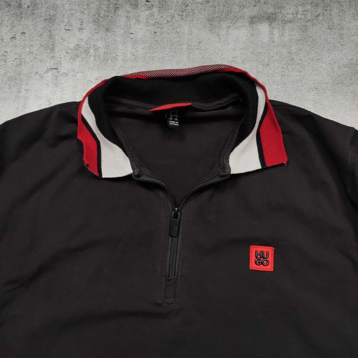 MĘSKA Koszulka Bawełna PREMIUM Elegancka Polo Kołnierzyk Hugo Boss Logo