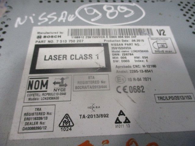 Rádio / auto-rádio NISSAN Micra IV (K13)