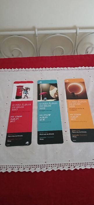 Marcadores de livros O meu álbum de selos