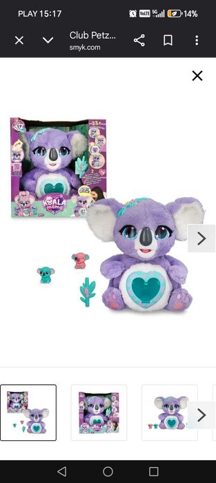 Mama koala rodząca dzieci . CLUB PETZ interaktywna zabawka dla małych dzieci