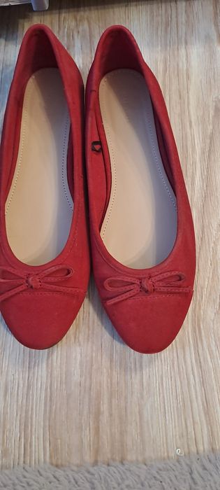 Balerinki H&M suede