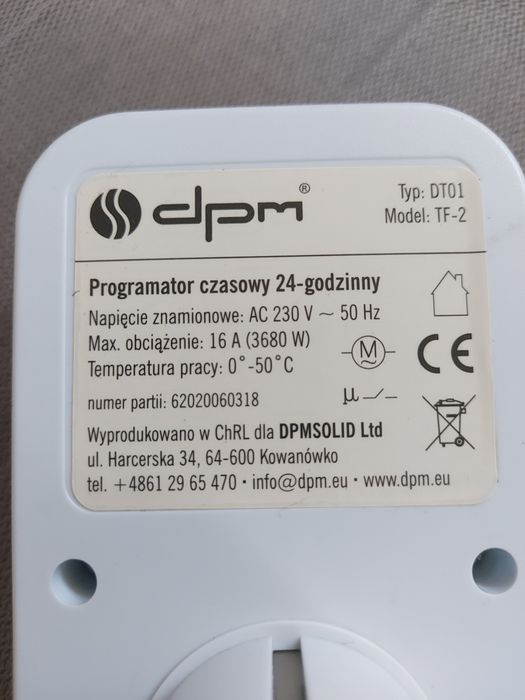 Programator czasowy mechaniczny 2szt