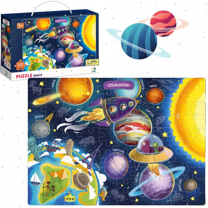 Puzzle 100 elementów. Kosmos. Dodo. Nowy Produkt
