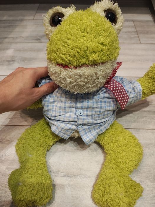 Przytulanka żaba w z fabryki misiów smyk