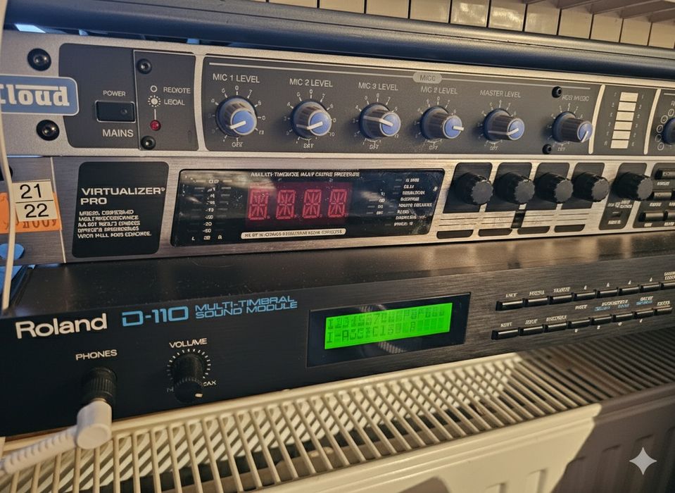 Roland D-110 PCM Sound Module | Kultowy syntezator rack 1U | Vintage