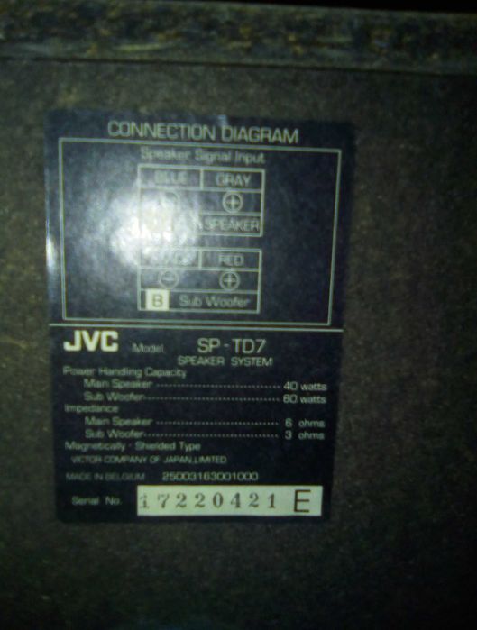 JVC EX-TD 77 R .