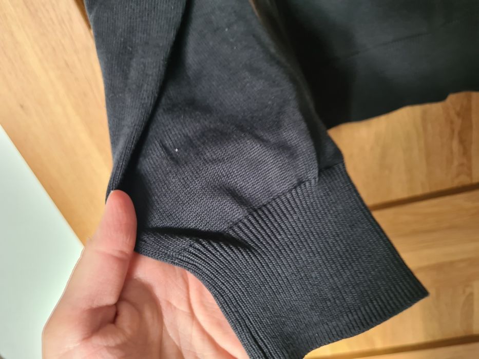 Sweter męski Zara r. L czarny bawełna basic