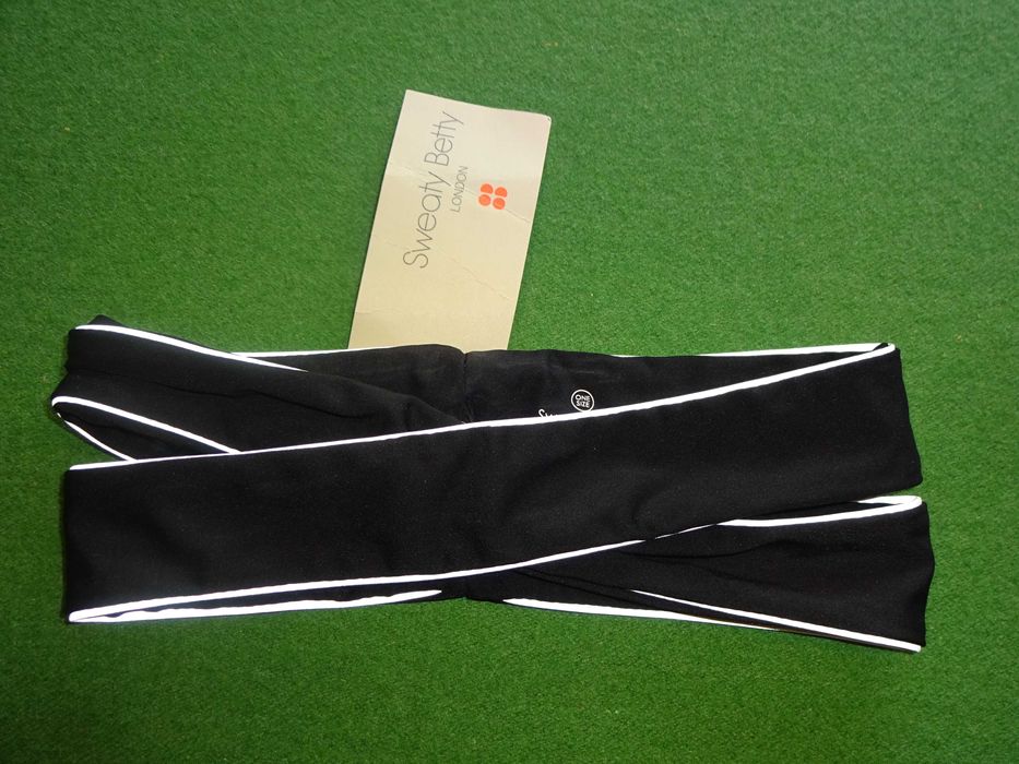 SWEATY BETTY London sportowa opaska Cross Over Reflective Headband