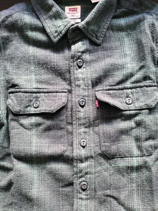 Camisa Levi's Relaxed Fit flanela xadrez, tamanho XXS