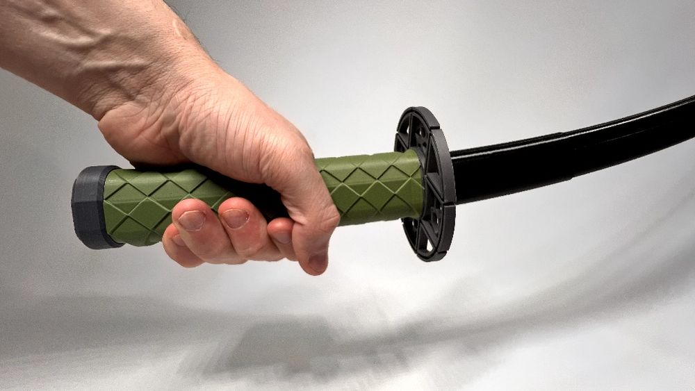 Катана надрукована на принтері.