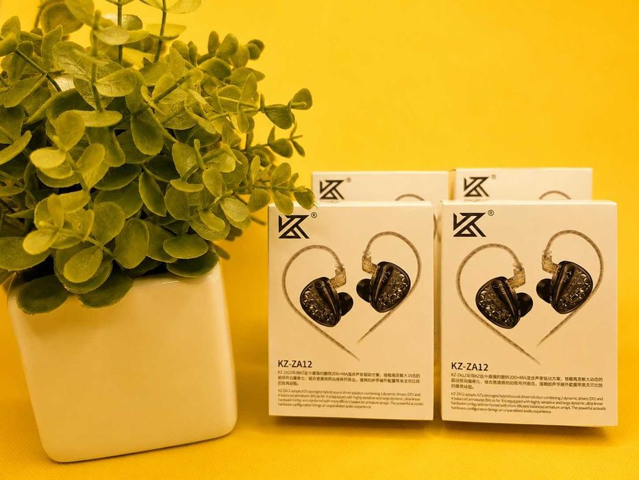 ENTH CDセット KZ ZA12 (Tuning version, mic) - гибридные IEM's наушники (2DD+4BA