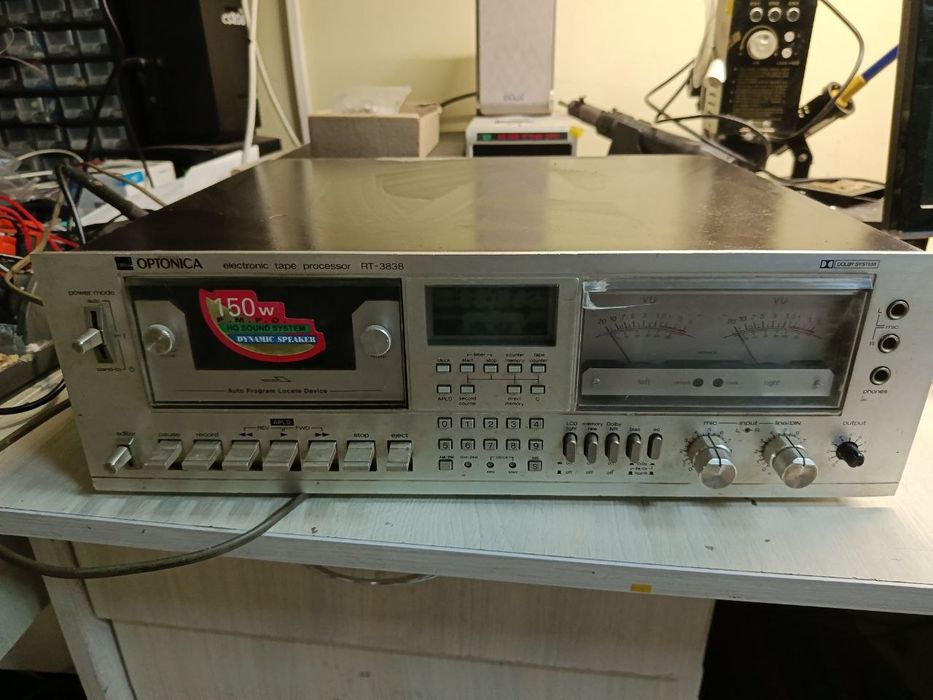 Вінтажна касетна дека Optonica RT-3838 (Sharp) Japan / Ретро