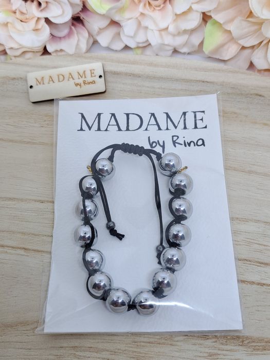 Bransoletka że szklanych pereł