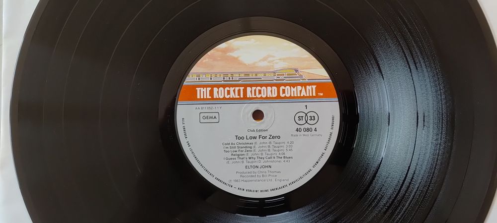 Elton John - Too Low For Zero, Winyl