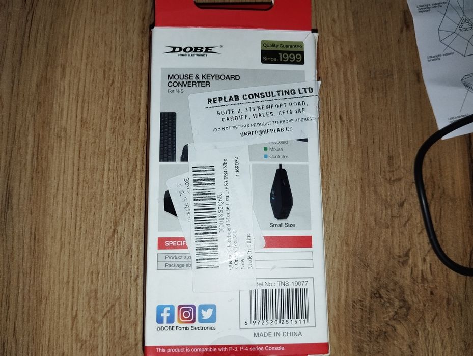 Adapter Mysz klawiatura do konsoli