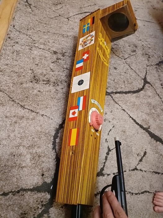 Gra strzelanie PRL gra strzelnica pistolet zabawka