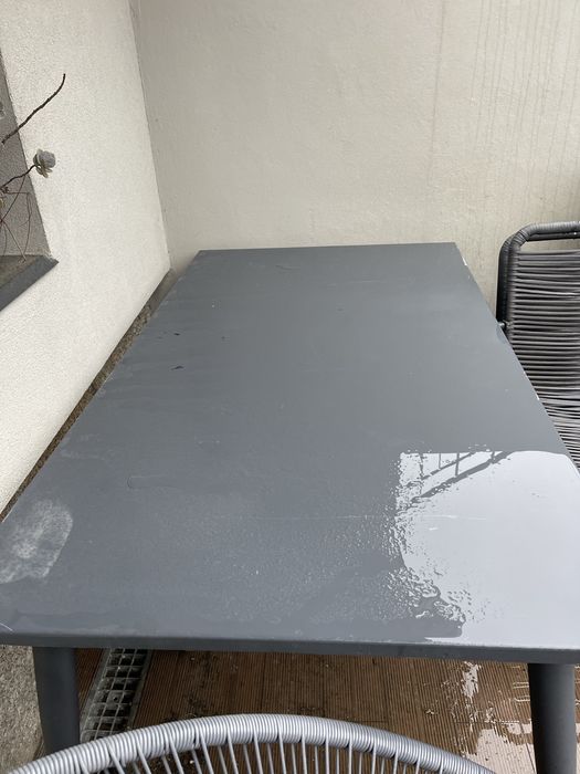 Conjunto mesa e 6 cadeiras de jardim