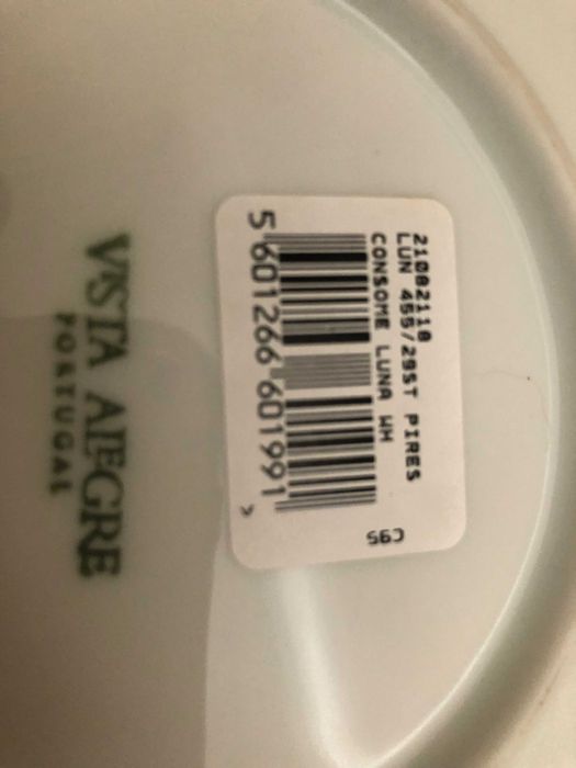 Tigela grande e pires brancos da Vista Alegre Luna